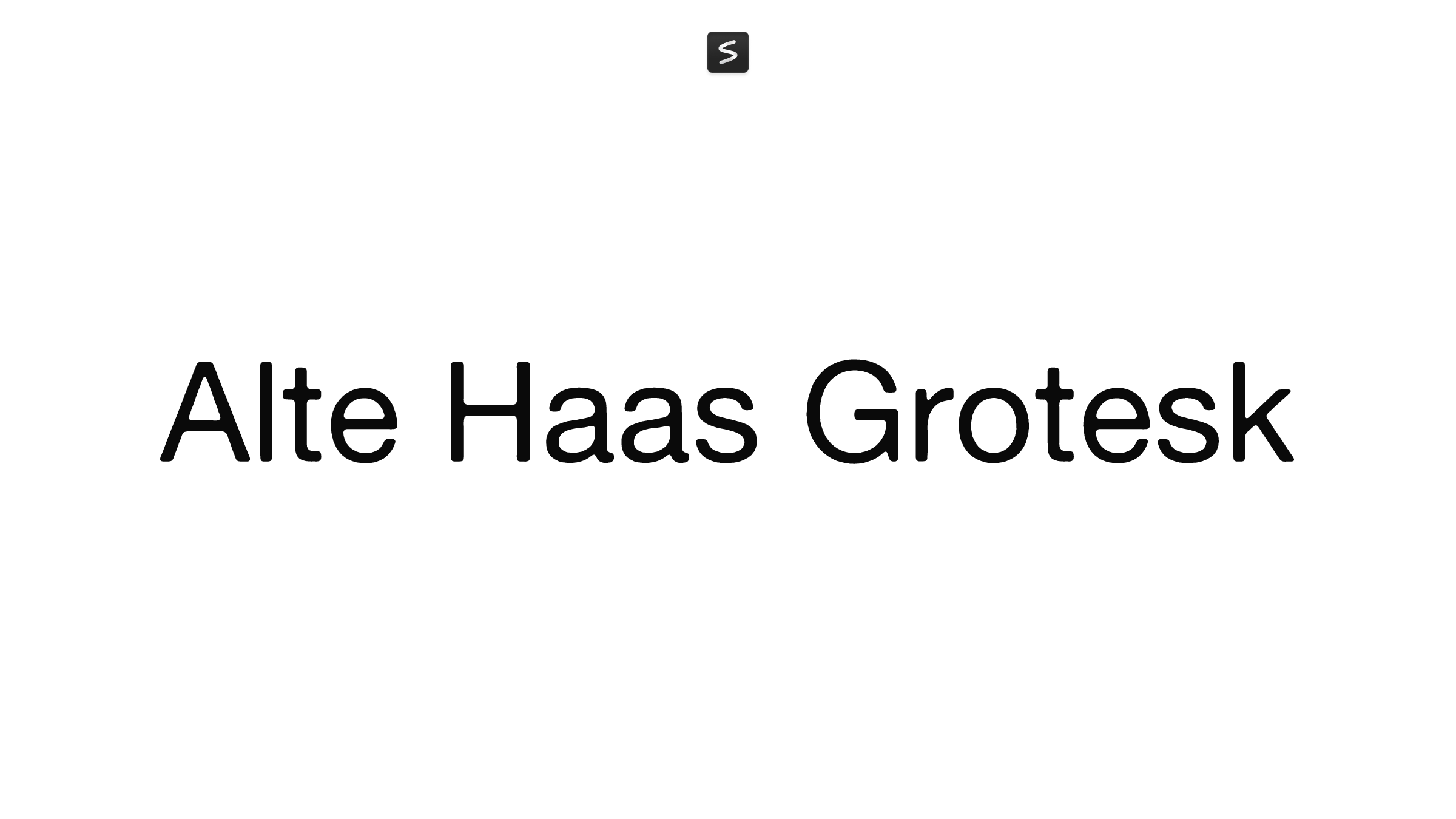 Alte Haas Grotesk in action