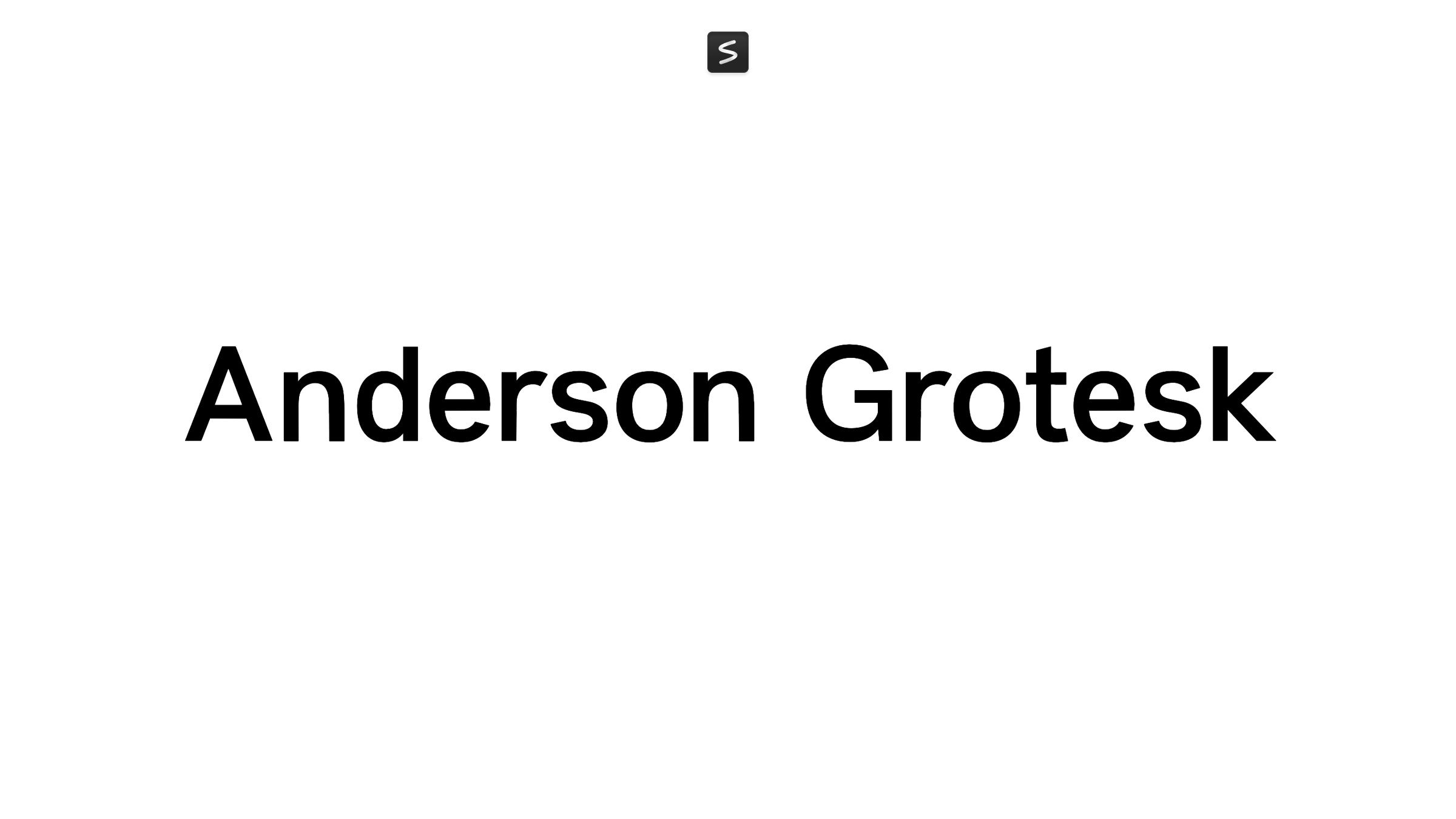 Anderson Grotesk Font in action