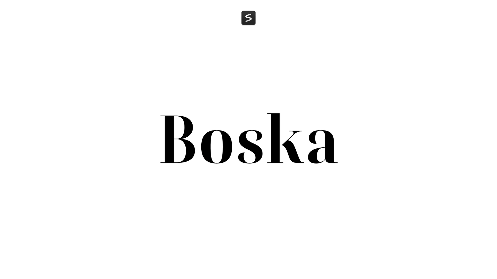 Boska Font