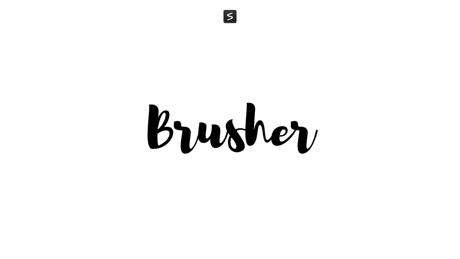 Brusher Font