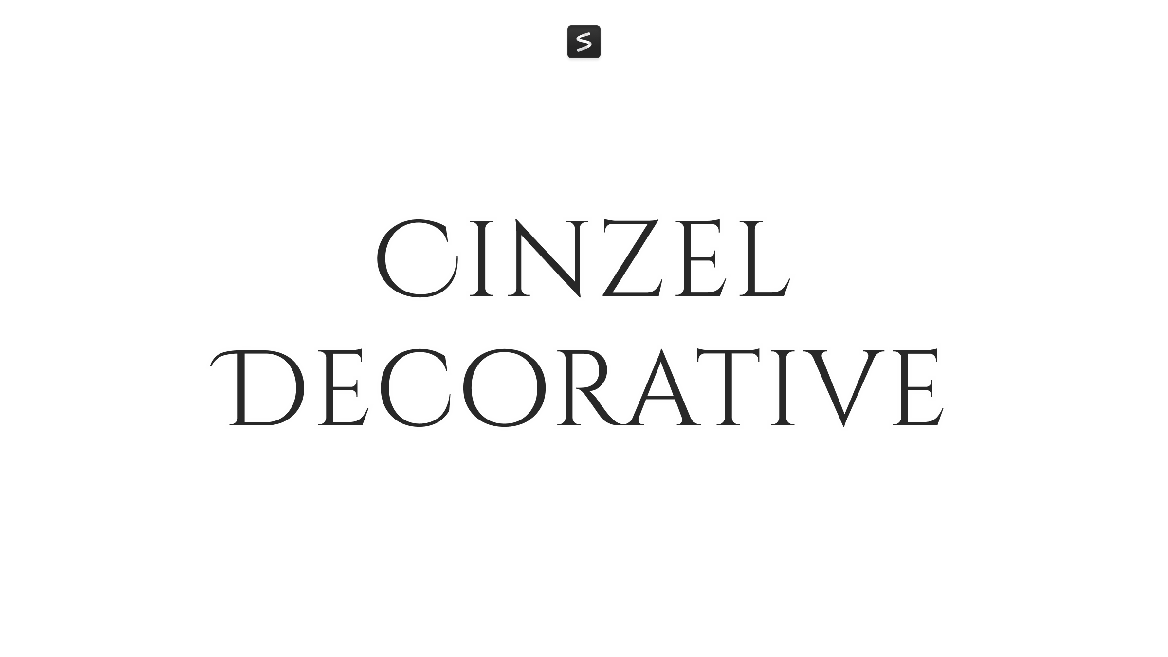 Cinzel Decorative Font in action