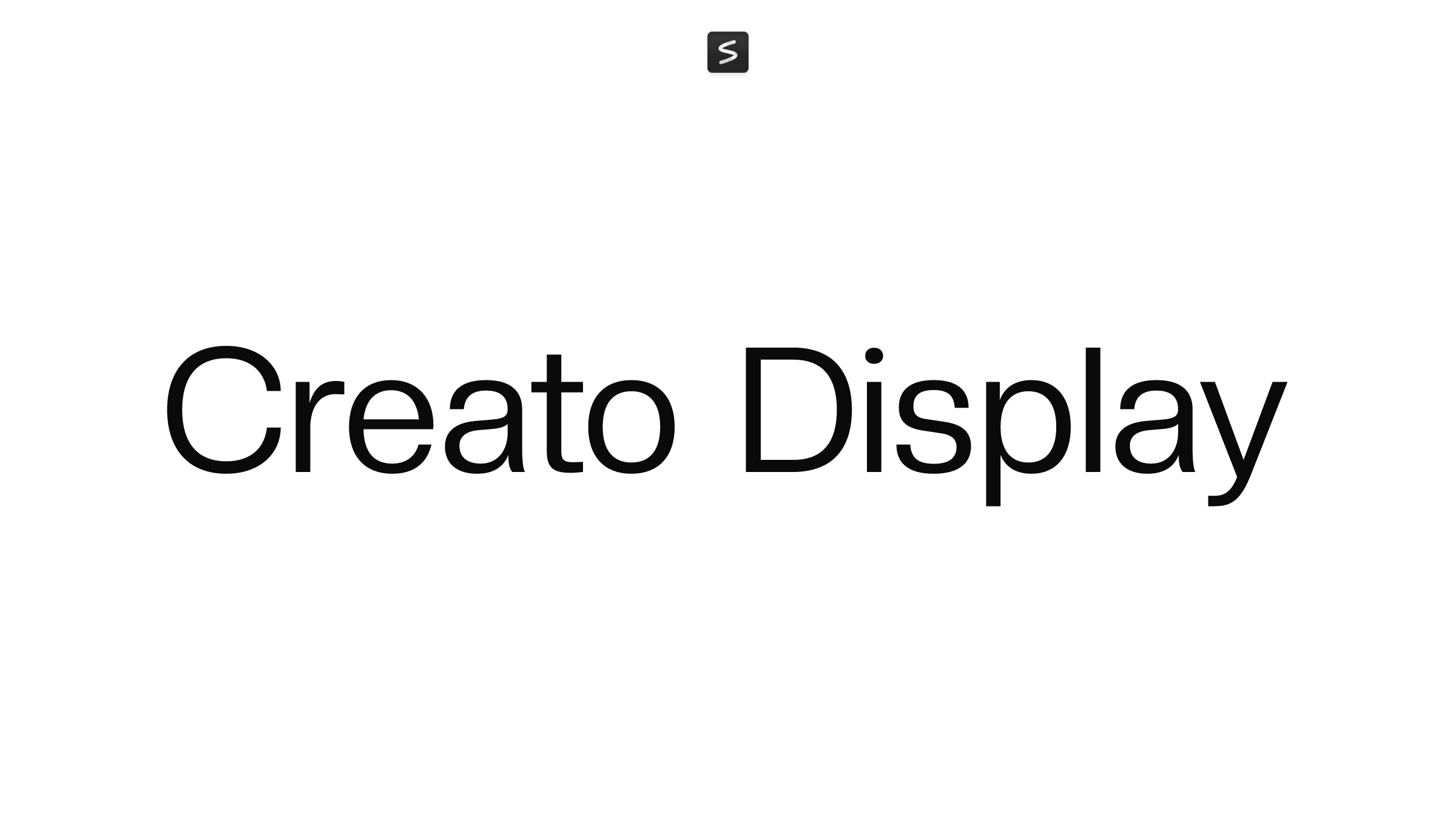 Creato Display in action