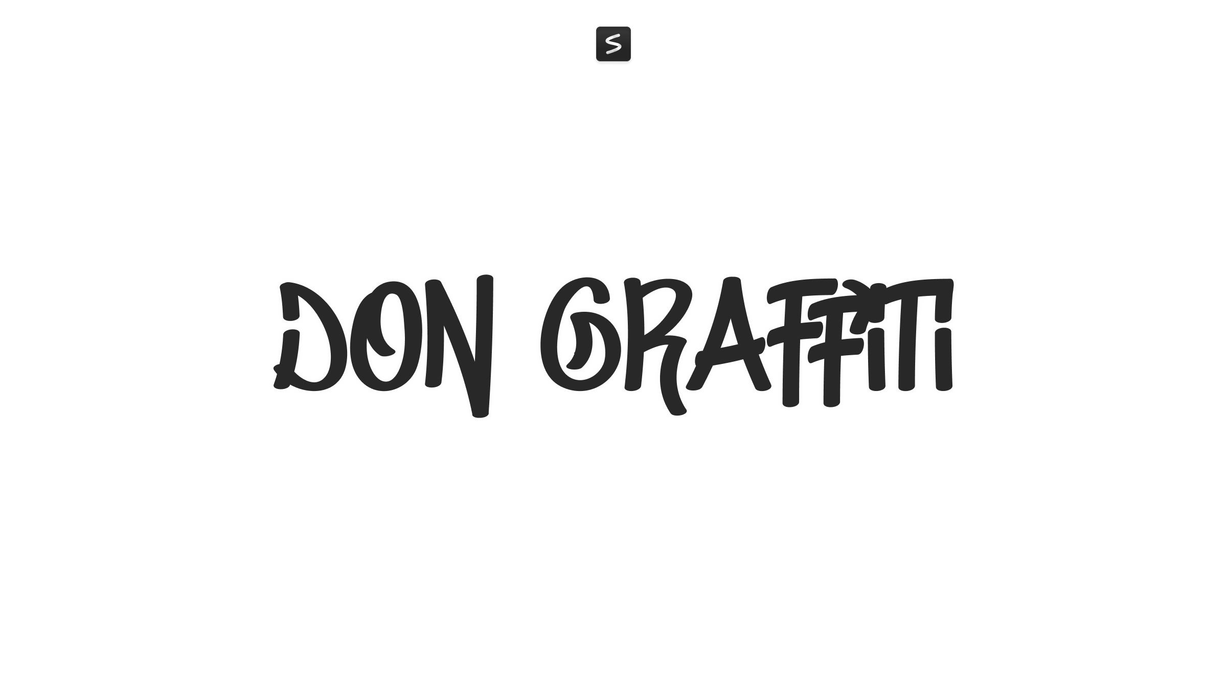 Don Graffiti Font in action