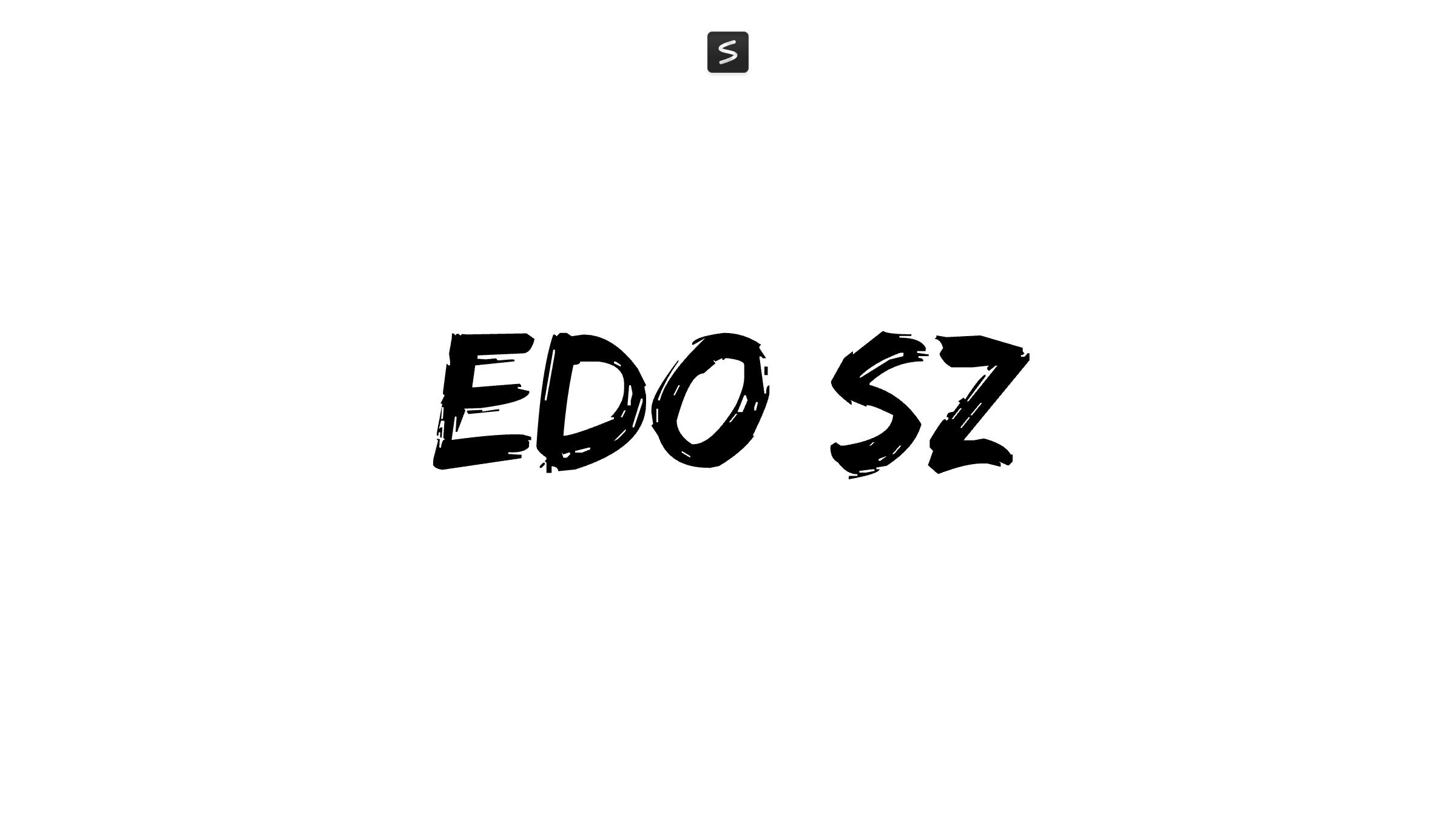 Edo SZ Font in action