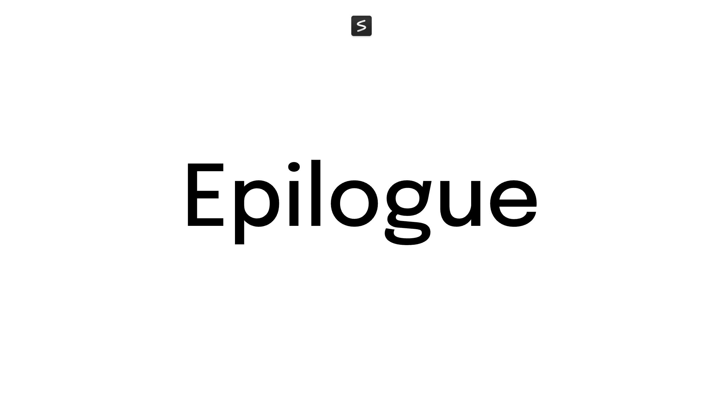 Epilogue Font in action