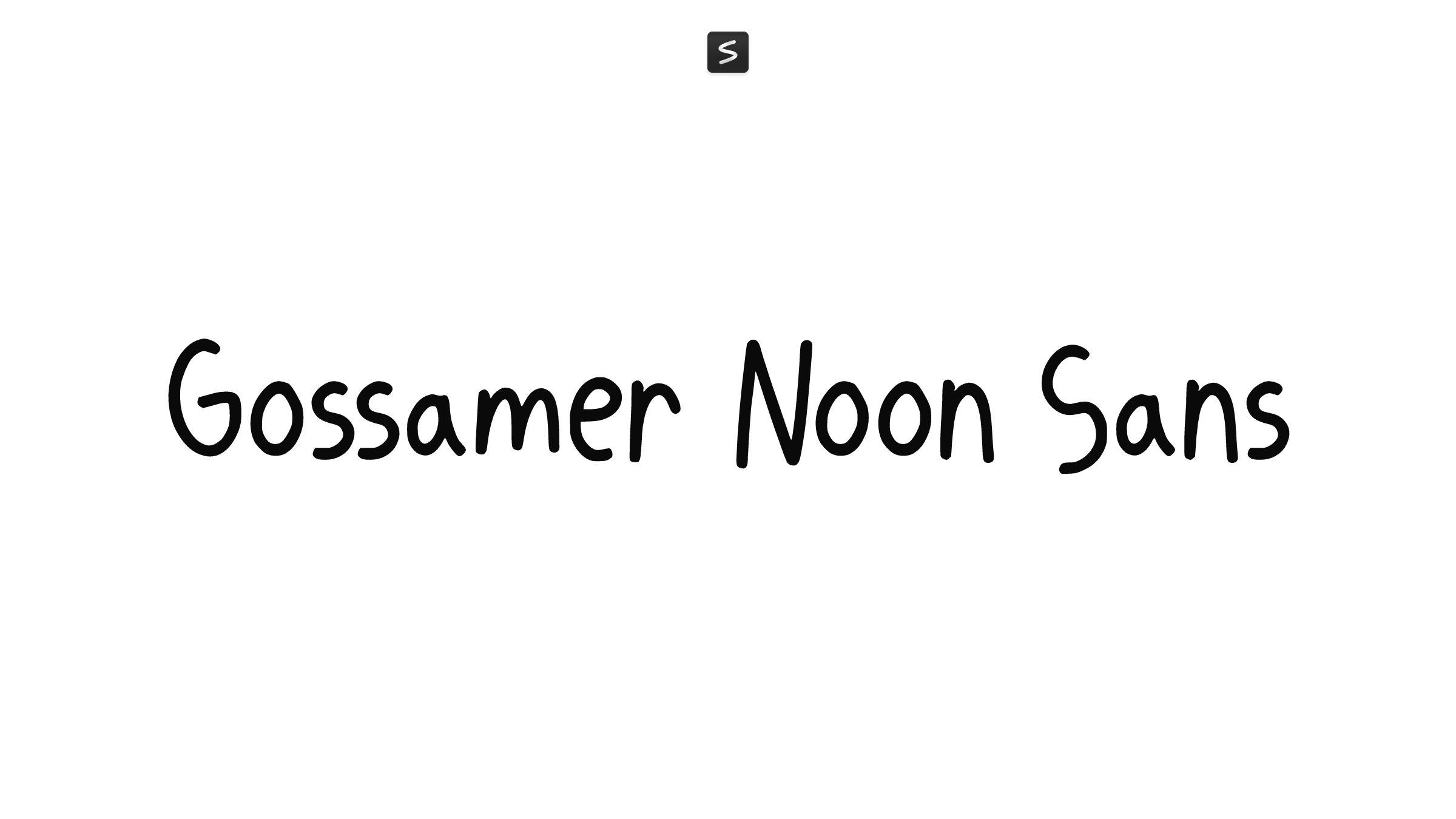 Gossamer Noon Sans in action
