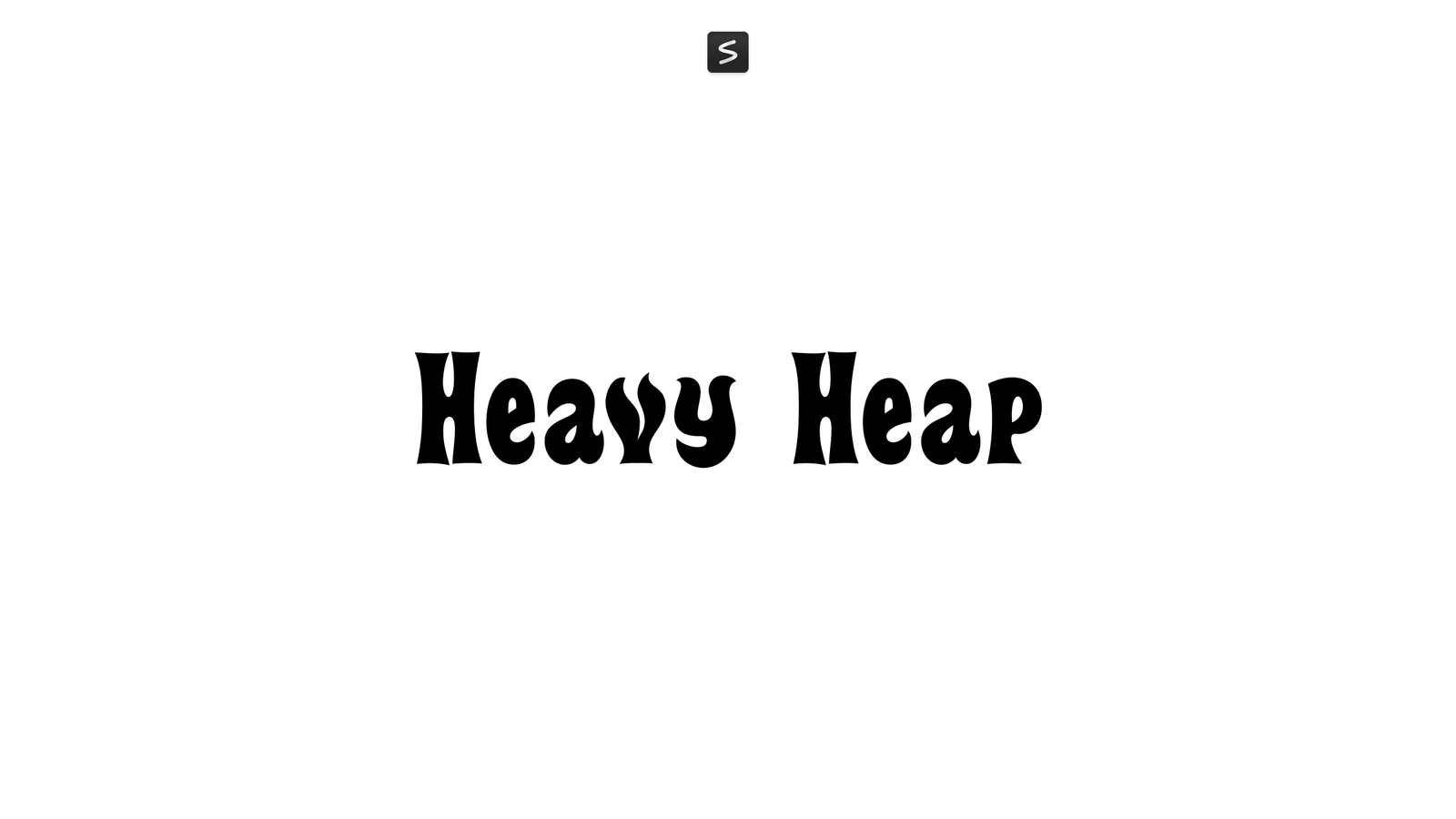 Heavy Heap Font