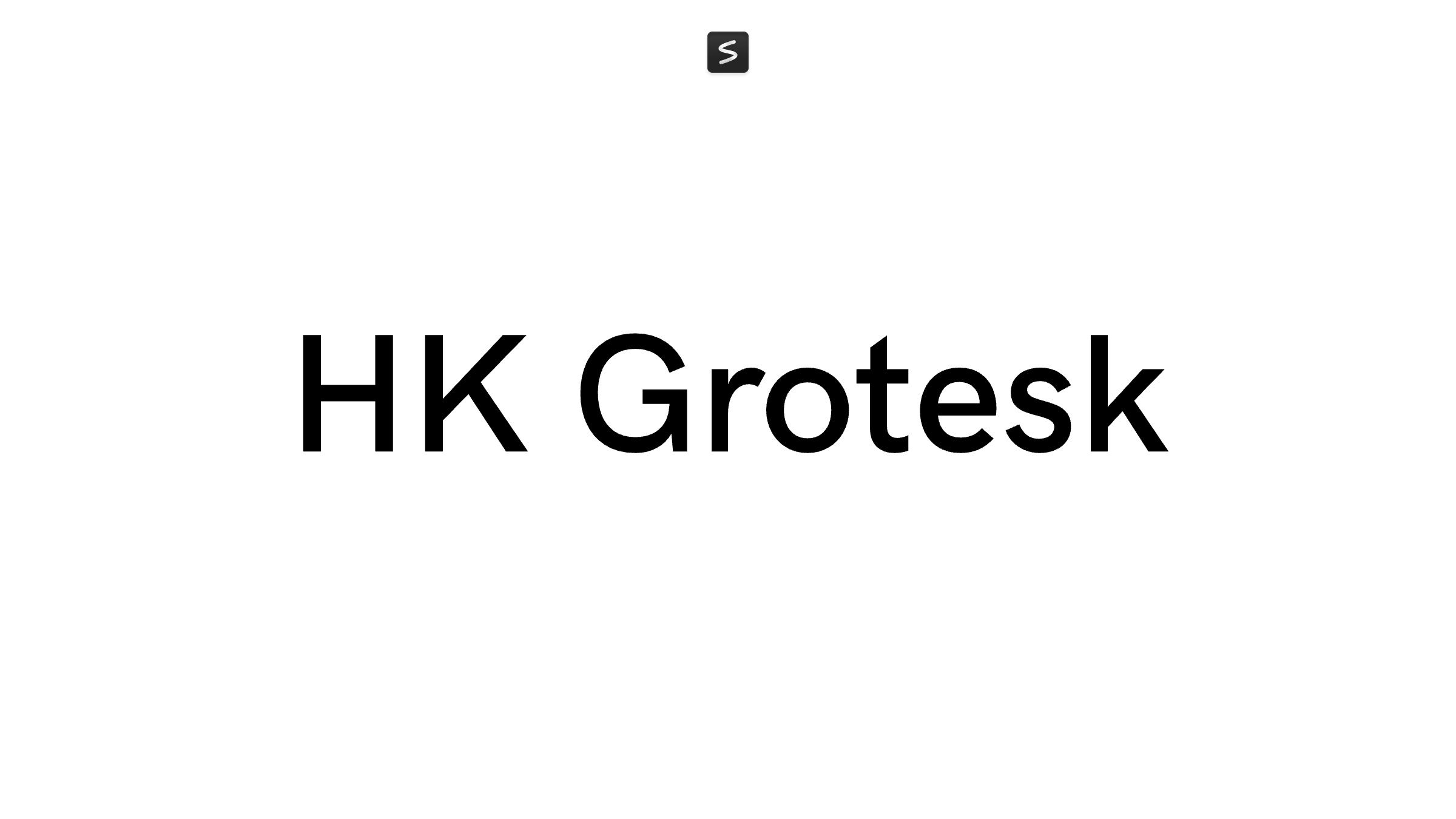 HK Grotesk Font in action