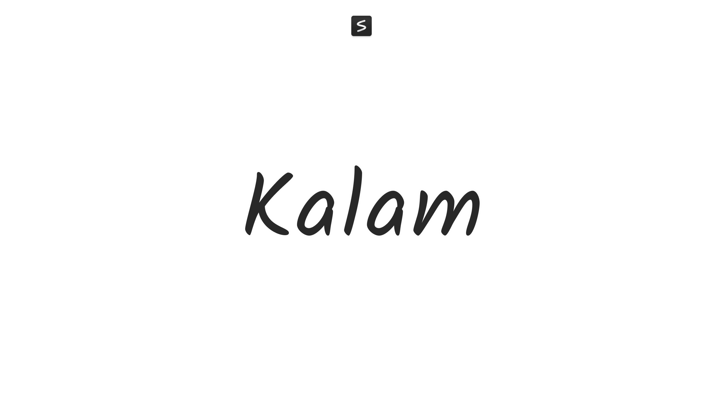 Kalam Font in action