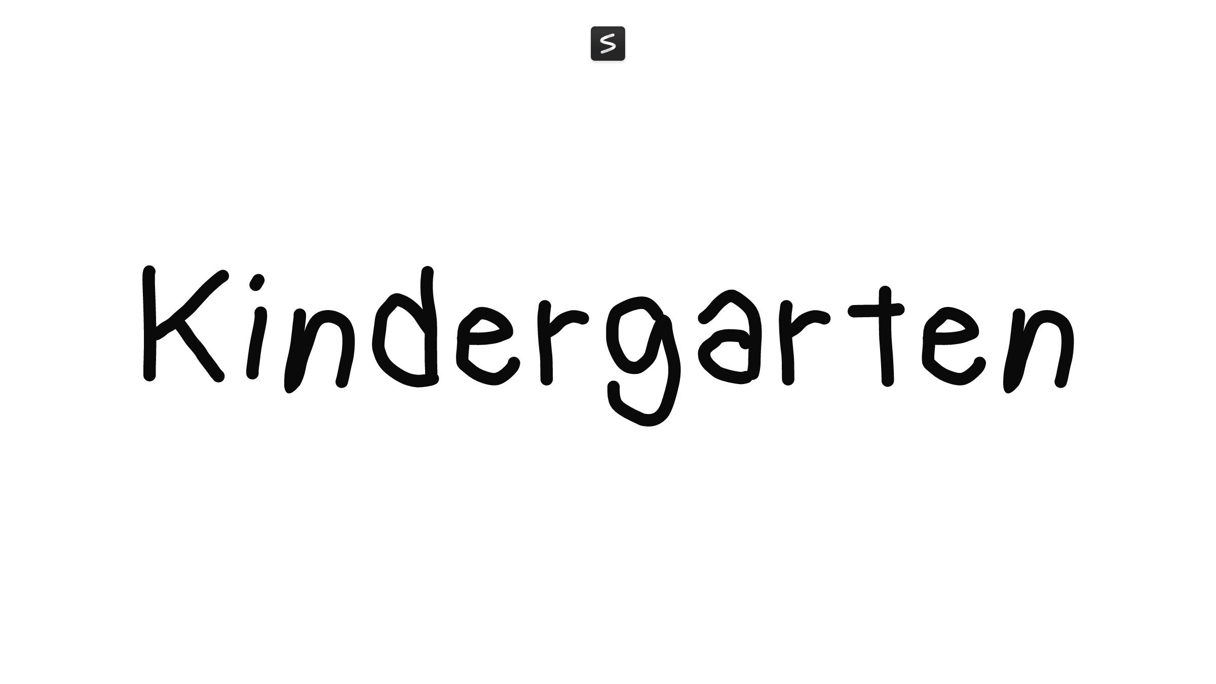 Kindergarten in action