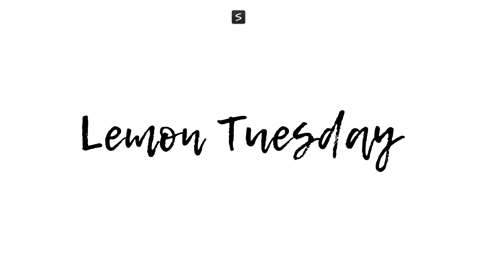 Lemon Tuesday Font