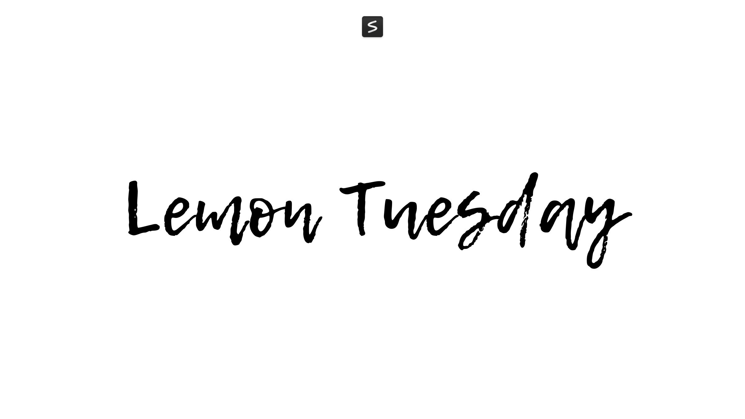 Lemon Tuesday Font in action