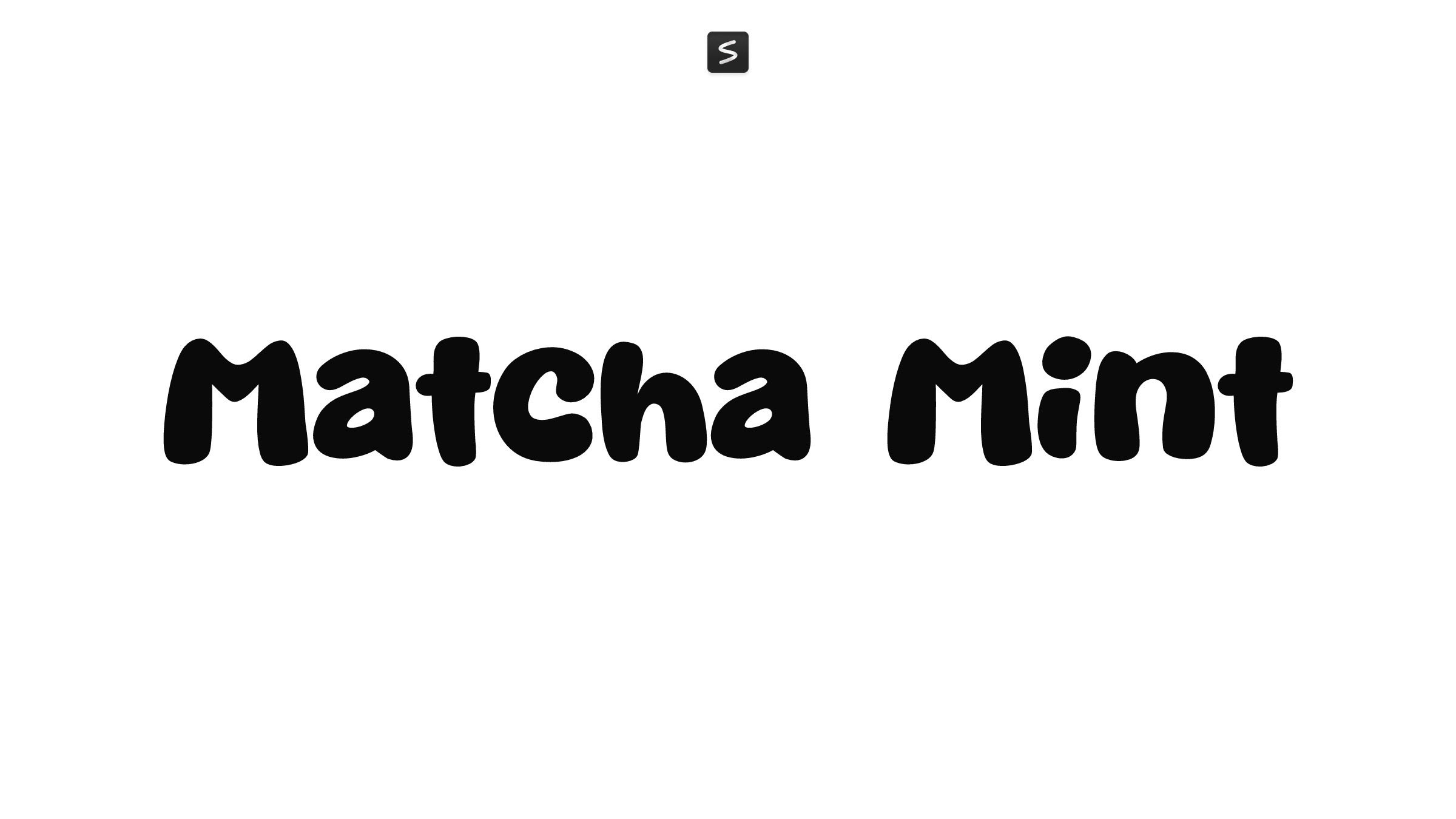 Matcha Mint in action
