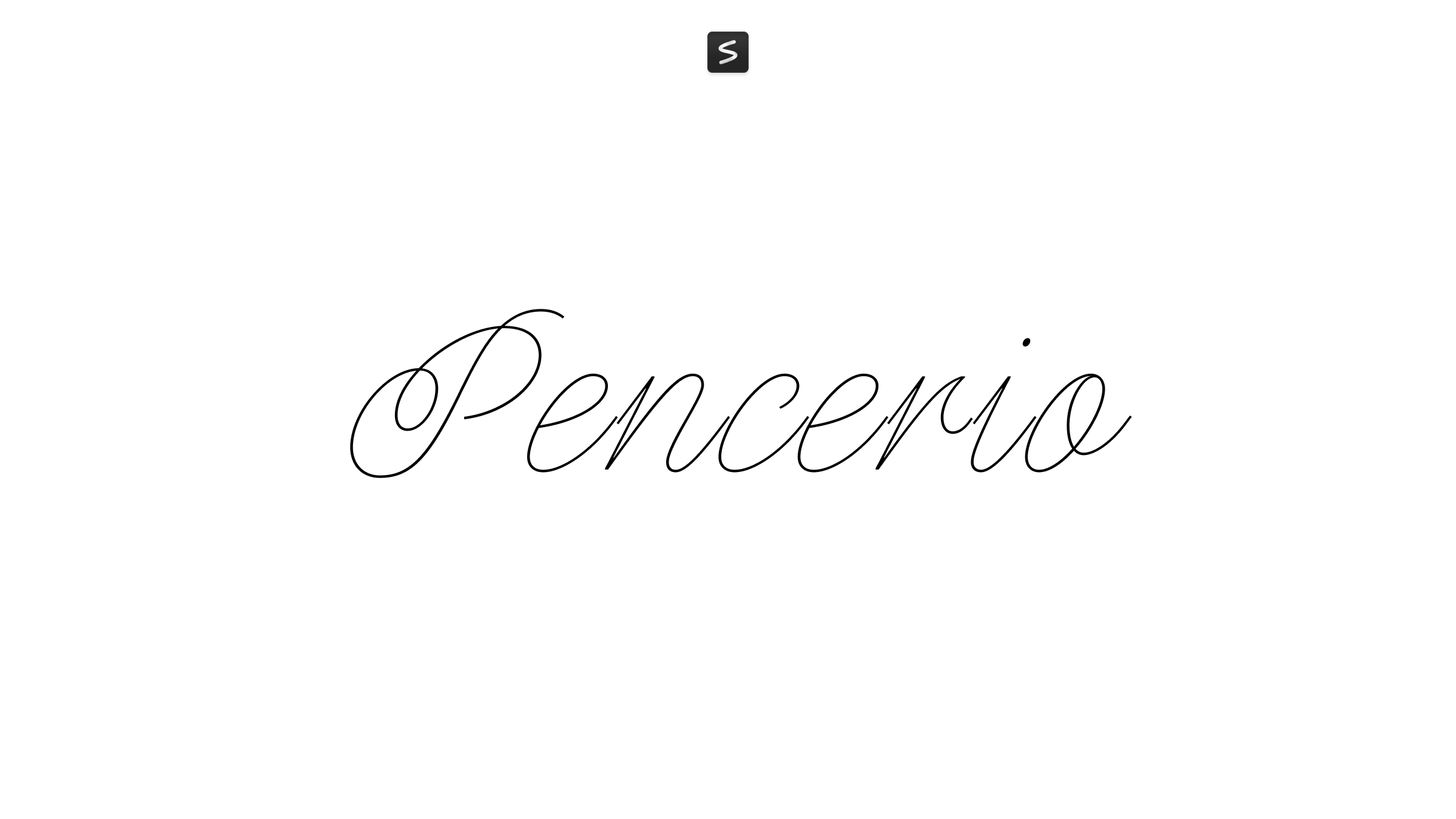 Pencerio Font in action