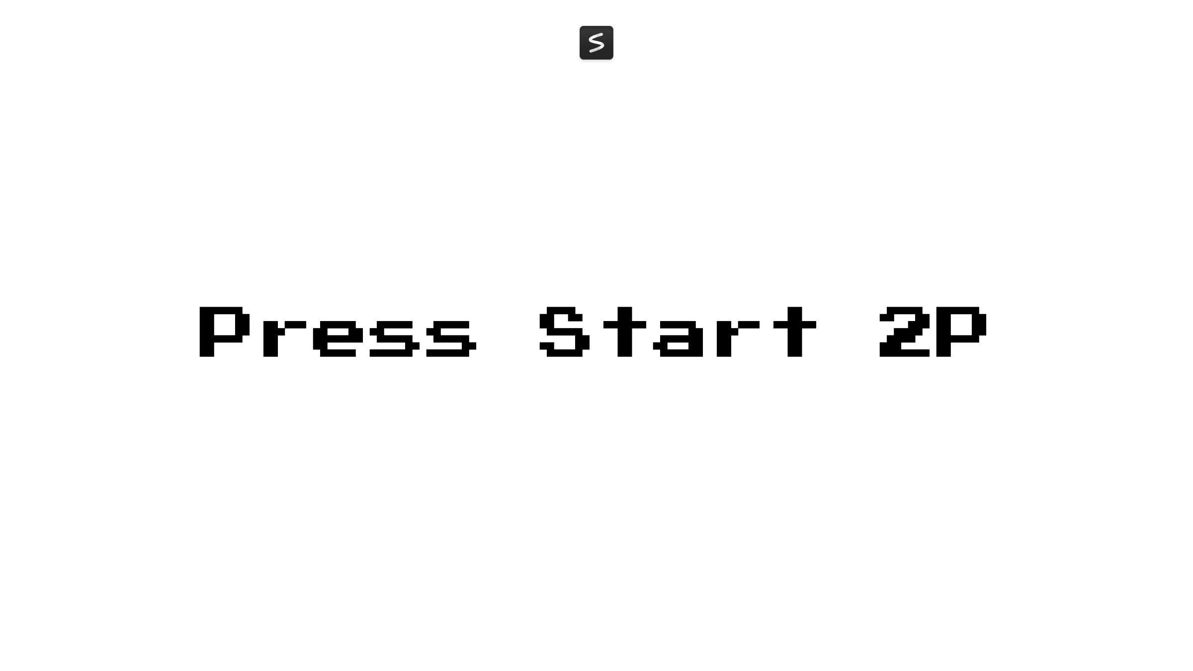 Press Start 2P Font in action