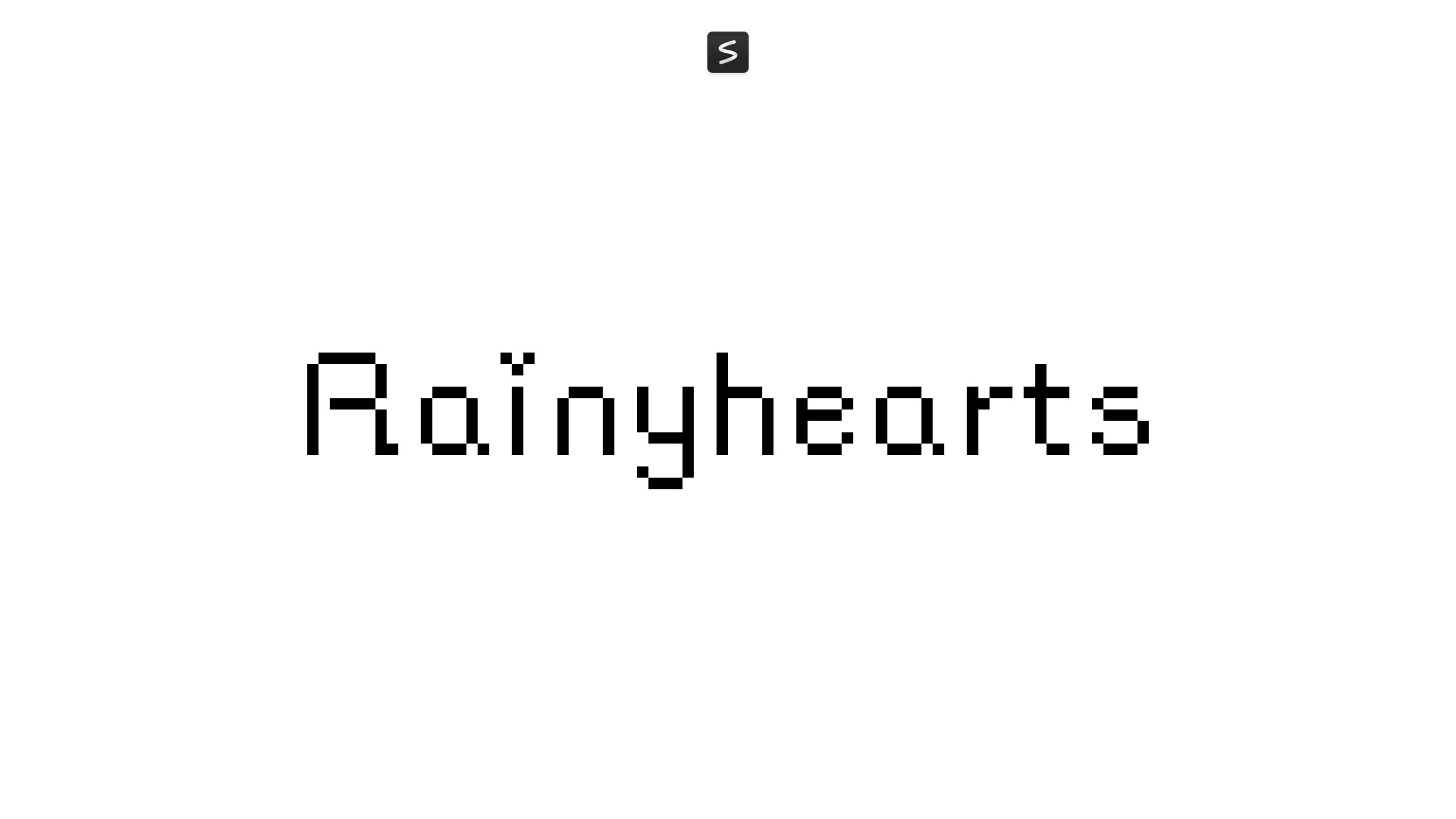 Rainyhearts Font in action