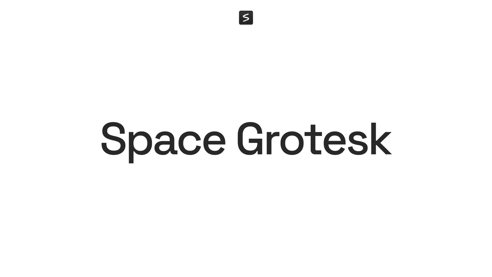 Space Grotesk Font