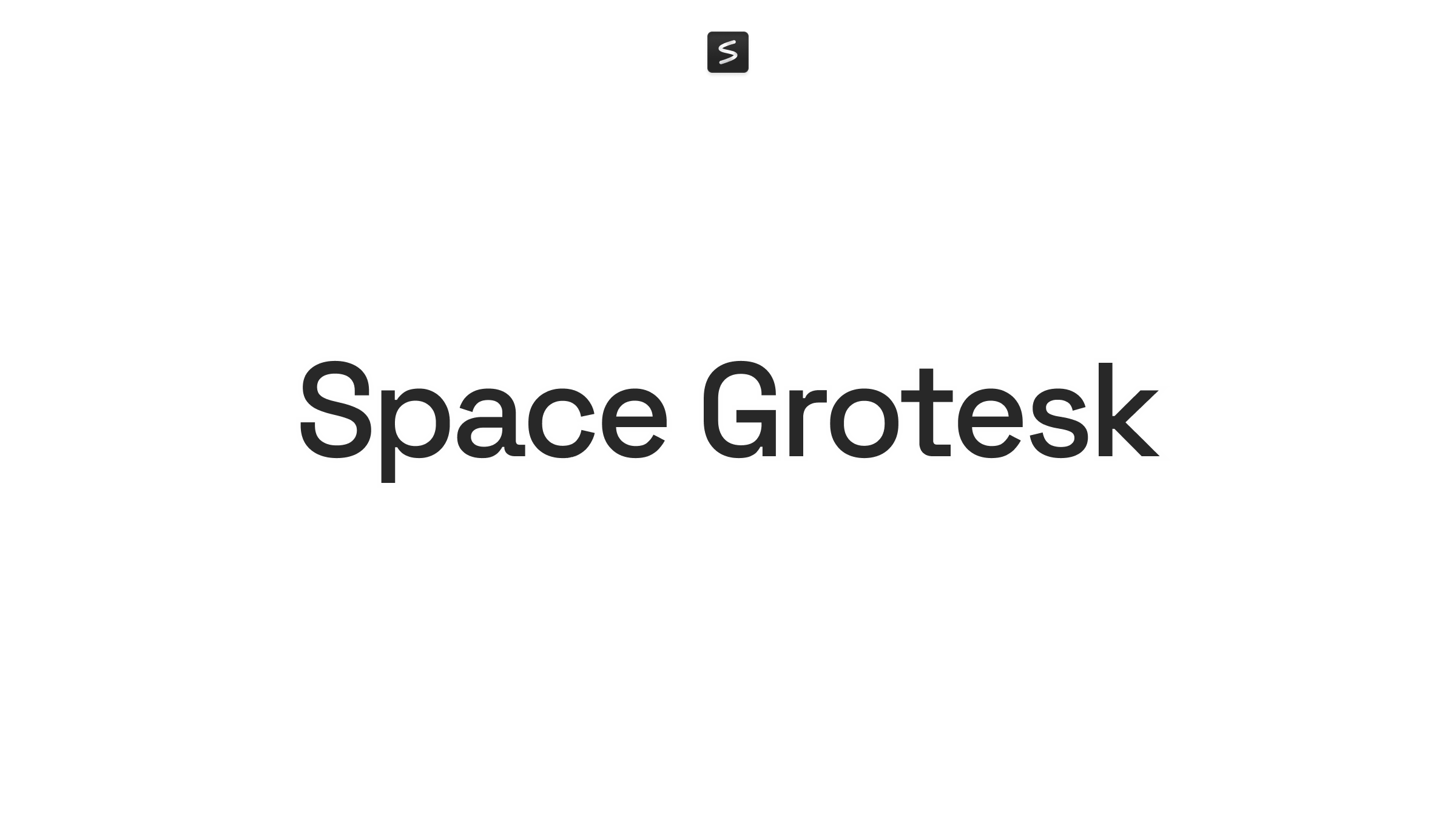 Space Grotesk Font in action