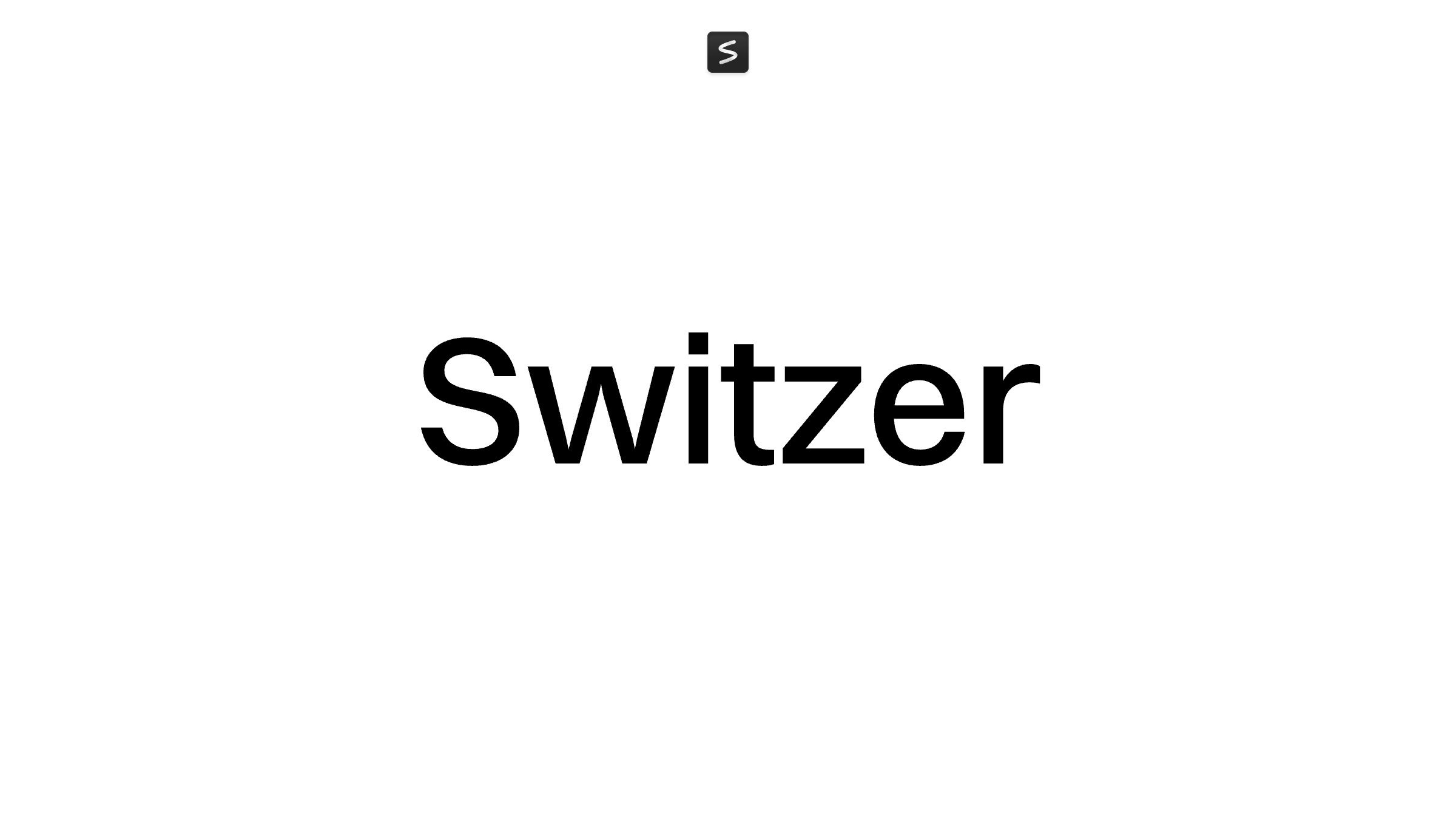 Switzer Font in action