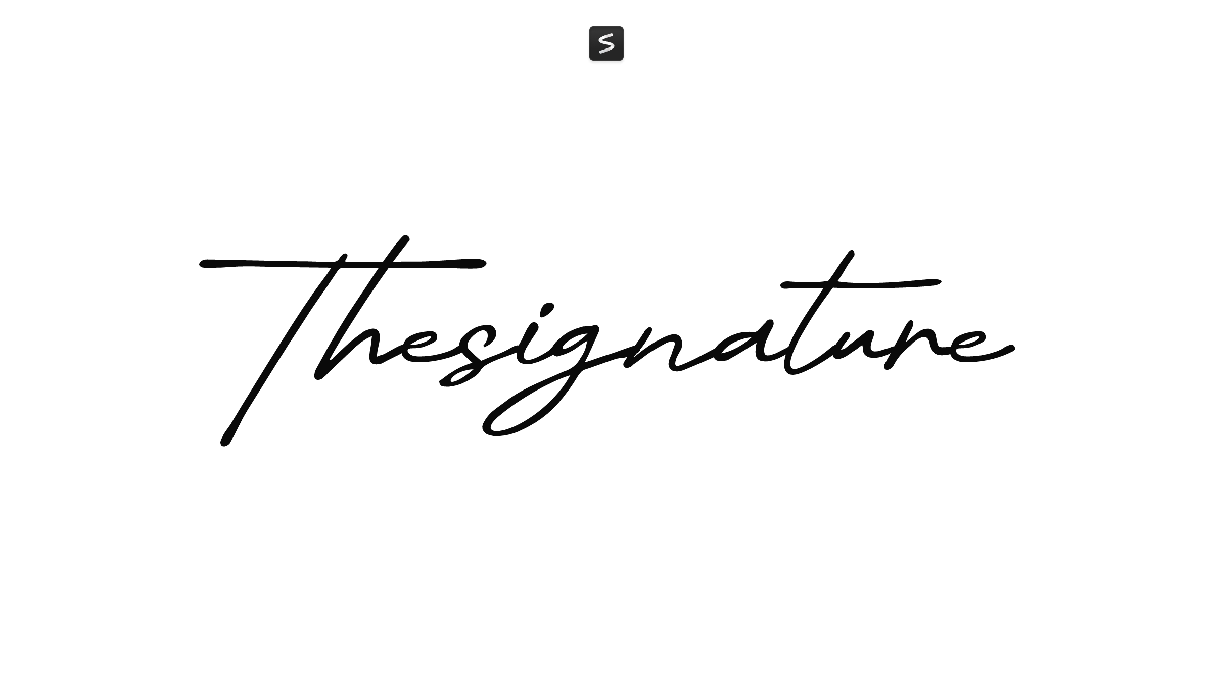 Thesignature in action