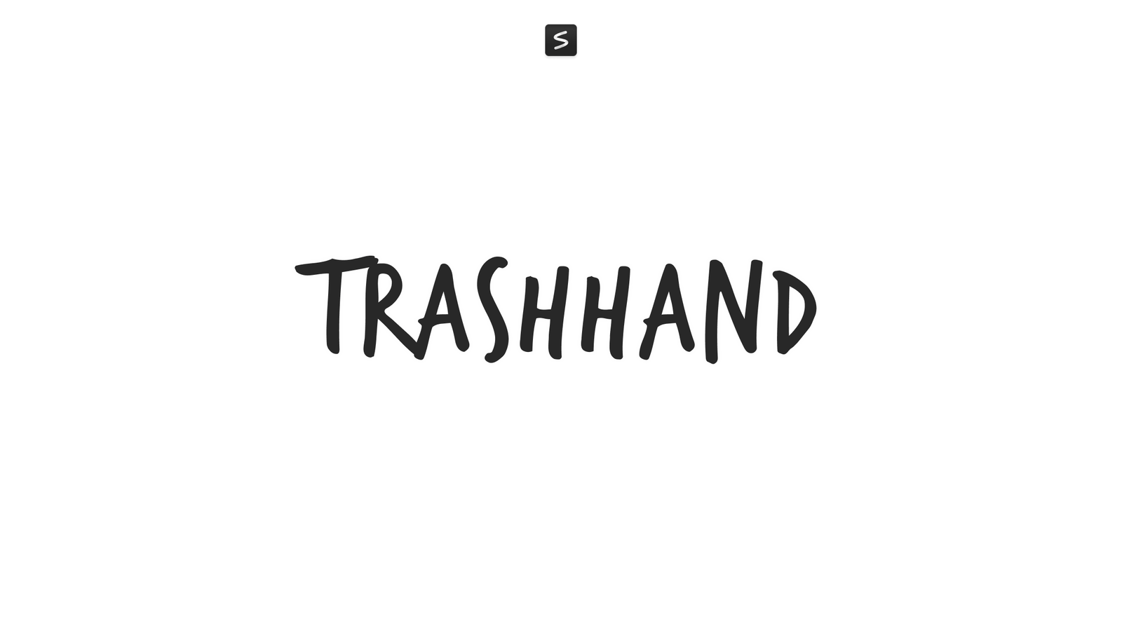 TrashHand Font