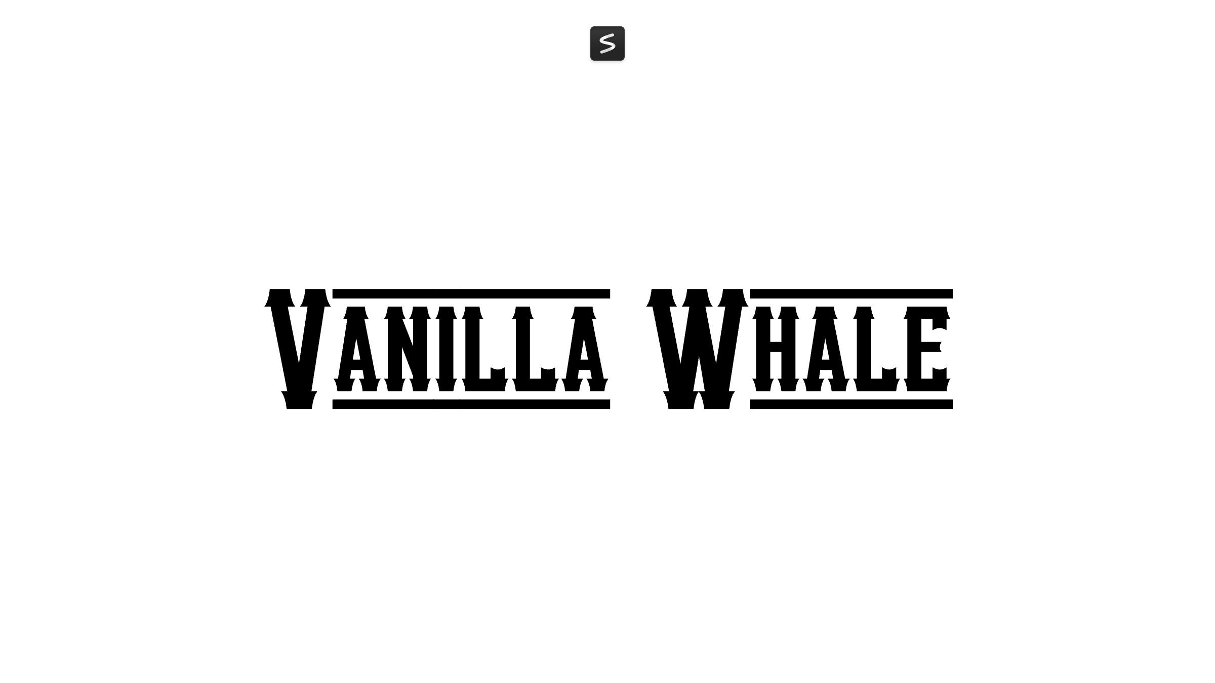 Vanilla Whale Font in action