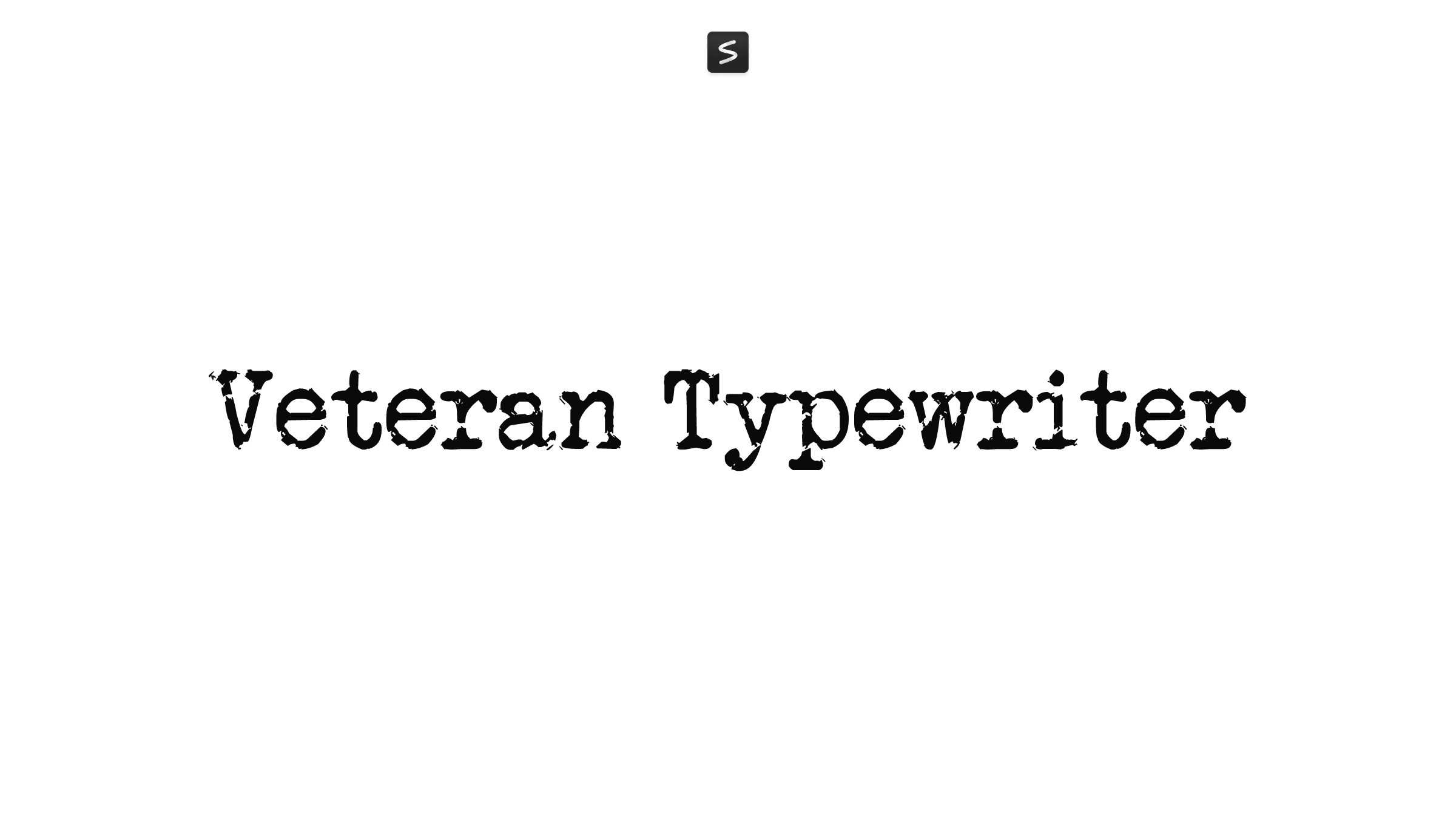 Veteran Typewriter in action